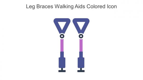 Leg Braces Walking Aids Colored Icon In Powerpoint Pptx Png And Editable Eps Format