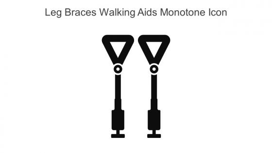 Leg Braces Walking Aids Monotone Icon In Powerpoint Pptx Png And Editable Eps Format