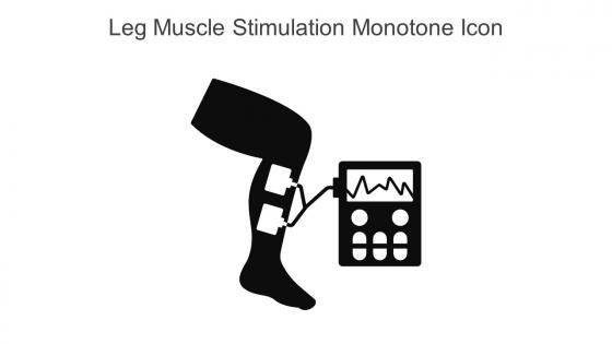 Leg Muscle Stimulation Monotone Icon In Powerpoint Pptx Png And Editable Eps Format