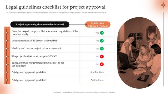 Legal Guidelines Checklist For Project Conducting Project Viability Study To Ensure Profitability