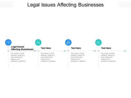 Legal issues affecting businesses ppt powerpoint presentation styles background designs cpb