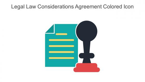 Legal Law Considerations Agreement Colored Icon In Powerpoint Pptx Png And Editable Eps Format