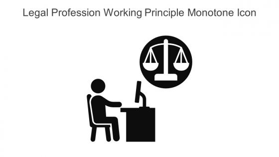 Legal Profession Working Principle Monotone Icon In Powerpoint Pptx Png And Editable Eps Format