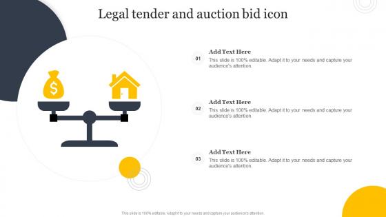 Legal Tender And Auction Bid Icon