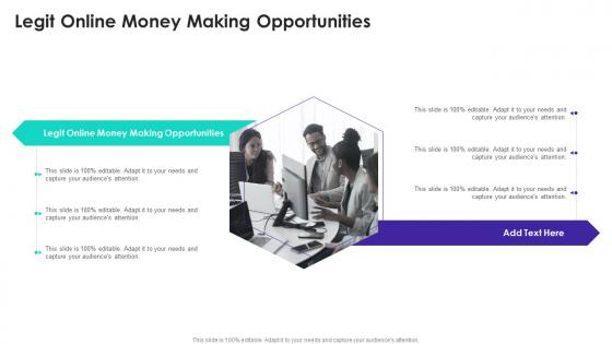 Legit Online Money Making Opportunities In Powerpoint And Google Slides Cpb