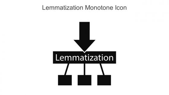 Lemmatization Monotone Icon In Powerpoint Pptx Png And Editable Eps Format