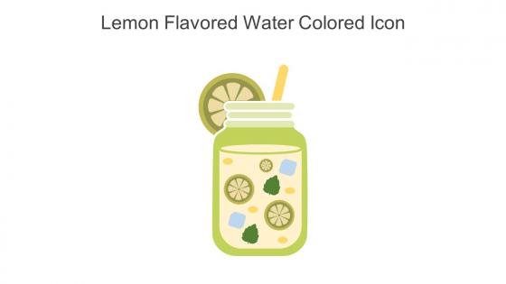 Lemon Flavored Water Colored Icon In Powerpoint Pptx Png And Editable Eps Format