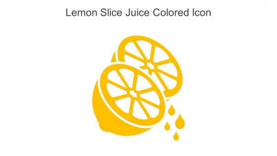 Lemon Slice Juice Colored Icon In Powerpoint Pptx Png And Editable Eps Format