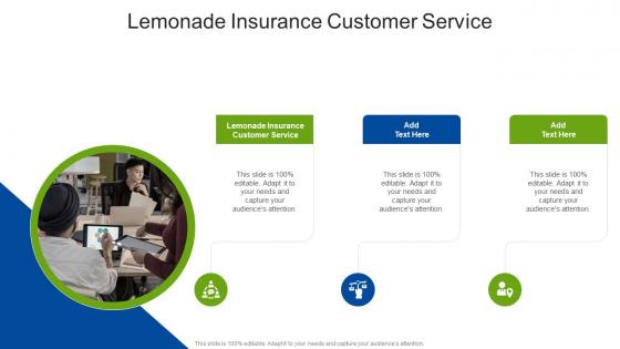 Lemonade Insurance Customer Service In Powerpoint And Google Slides Cpb