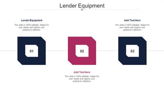 Lender Equipment Ppt Powerpoint Presentation Summary Shapes Cpb