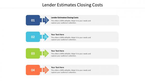 Lender estimates closing costs ppt powerpoint presentation inspiration background cpb