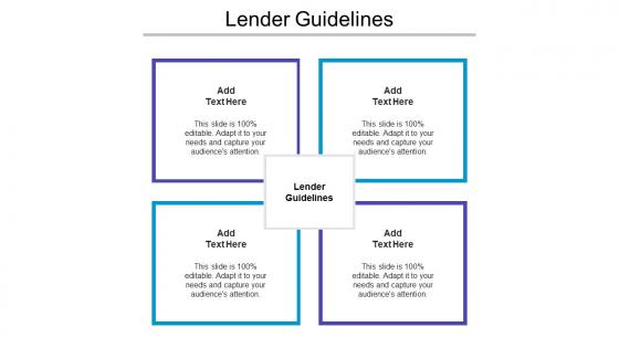 Lender Guidelines Ppt Powerpoint Presentation Icon Format Ideas Cpb