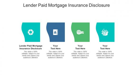 Lender paid mortgage insurance disclosure ppt powerpoint presentation ideas design templates cpb