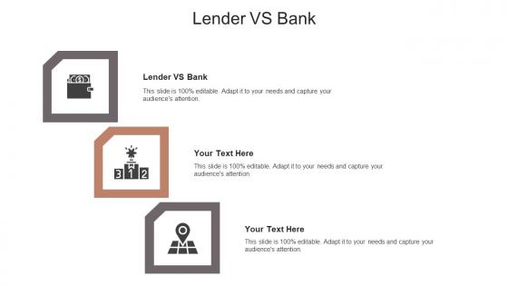 Lender vs bank ppt powerpoint presentation icon structure cpb