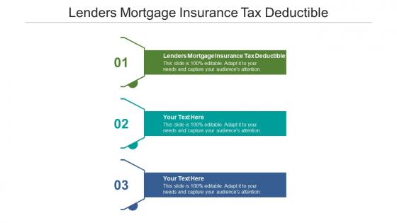 Lenders mortgage insurance tax deductible ppt powerpoint presentation infographic template outline cpb