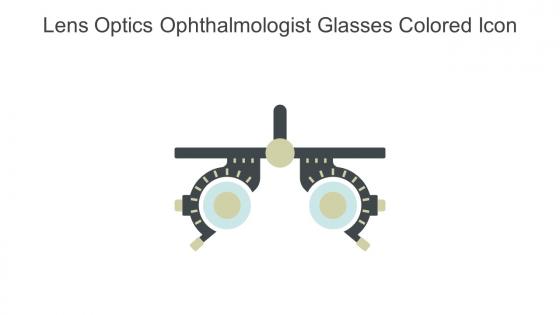 Lens Optics Ophthalmologist Glasses Colored Icon In Powerpoint Pptx Png And Editable Eps Format