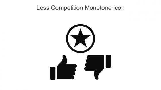 Less Competition Monotone Icon In Powerpoint Pptx Png And Editable Eps Format