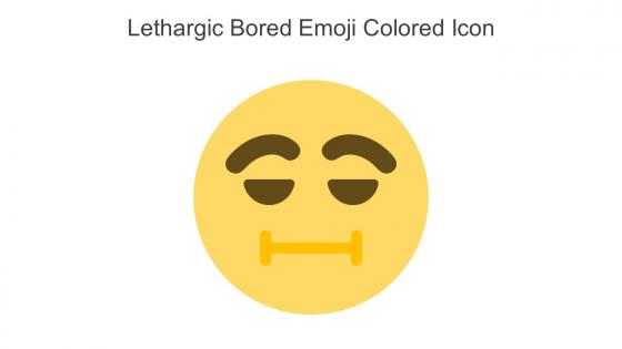 Lethargic Bored Emoji Colored Icon In Powerpoint Pptx Png And Editable Eps Format