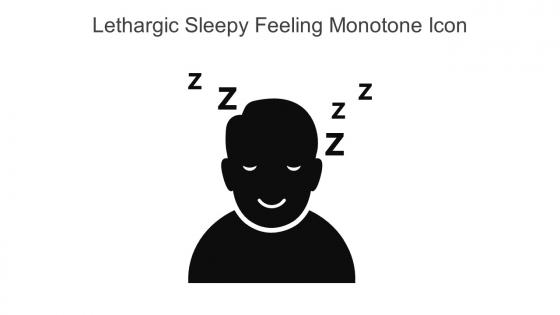 Lethargic Sleepy Feeling Monotone Icon In Powerpoint Pptx Png And Editable Eps Format