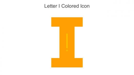 Letter I Colored Icon In Powerpoint Pptx Png And Editable Eps Format