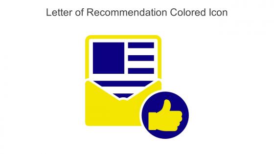 Letter Of Recommendation Colored Icon In Powerpoint Pptx Png And Editable Eps Format