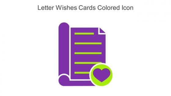 Letter Wishes Cards Colored Icon In Powerpoint Pptx Png And Editable Eps Format