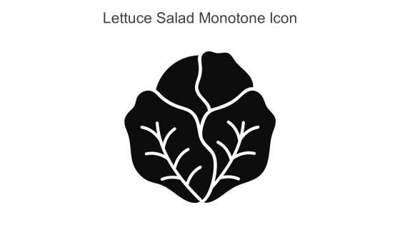 Lettuce Salad Monotone Icon In Powerpoint Pptx Png And Editable Eps Format