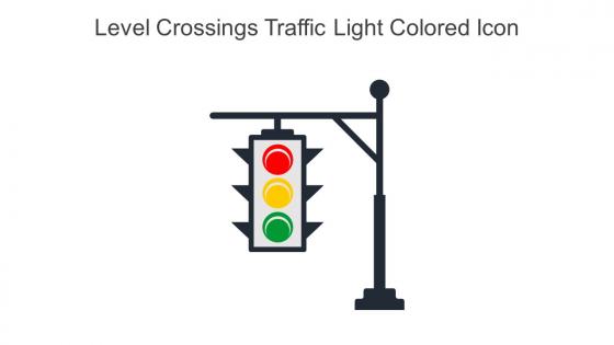 Level Crossings Traffic Light Colored Icon In Powerpoint Pptx Png And Editable Eps Format