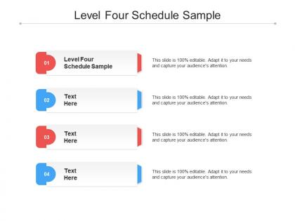 Level four schedule sample ppt powerpoint presentation slides gridlines cpb
