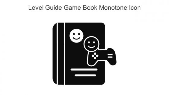 Level Guide Game Book Monotone Icon In Powerpoint Pptx Png And Editable Eps Format
