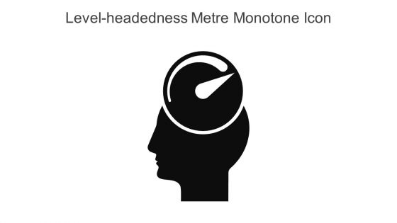 Level Headedness Metre Monotone Icon In Powerpoint Pptx Png And Editable Eps Format