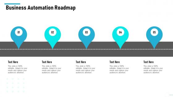 Level of automation business automation roadmap ppt slides graphics
