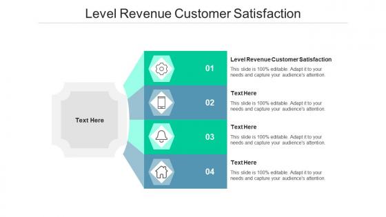 Level revenue customer satisfaction ppt powerpoint presentation pictures brochure cpb
