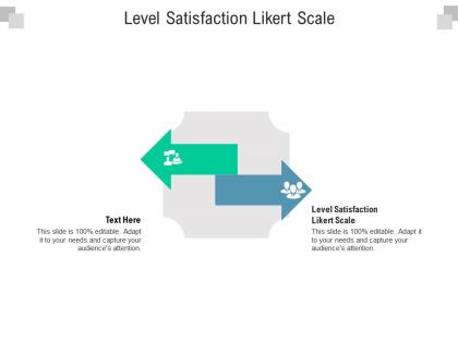 Level satisfaction likert scale ppt powerpoint presentation diagram templates cpb