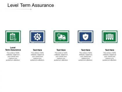 Level term assurance ppt powerpoint presentation gallery background cpb
