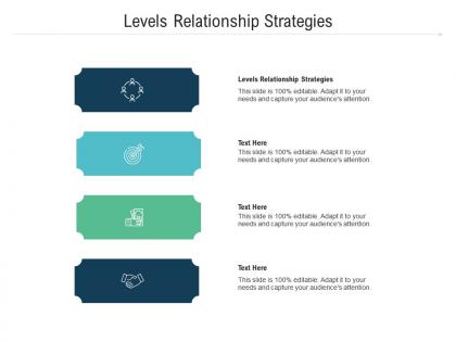 Levels relationship strategies ppt powerpoint presentation show cpb