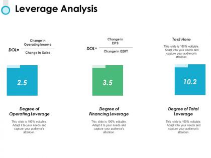 Leverage analysis ppt powerpoint presentation file example topics