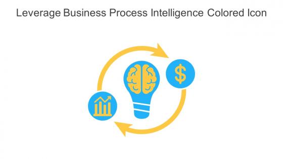 Leverage Business Process Intelligence Colored Icon In Powerpoint Pptx Png And Editable Eps Format