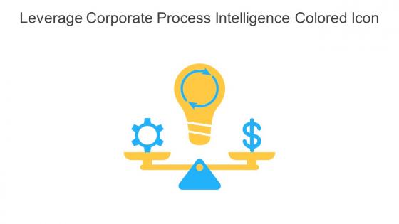 Leverage Corporate Process Intelligence Colored Icon In Powerpoint Pptx Png And Editable Eps Format