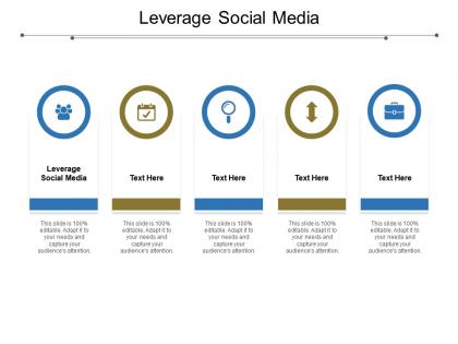 Leverage social media ppt powerpoint presentation portfolio template cpb