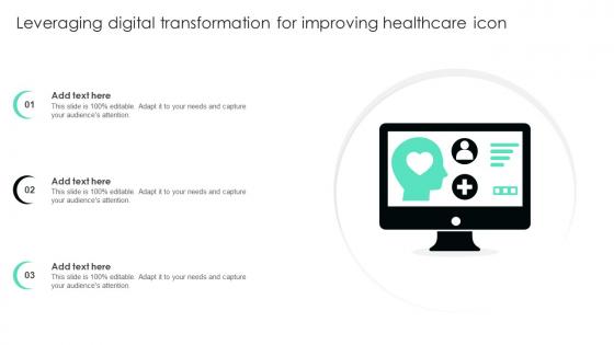 Leveraging Digital Transformation For Improving Healthcare Icon