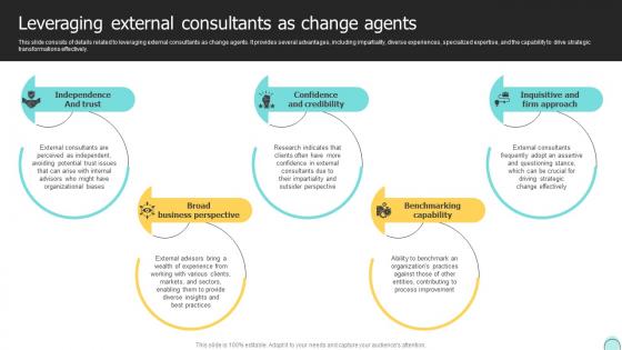 Leveraging External Consultants As Change Agents Changemakers Catalysts Organizational CM SS V