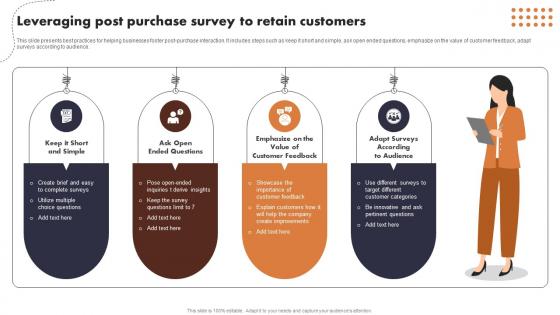 Leveraging Post Purchase Survey To Retain Customers Buyer Journey Optimization Through Strategic