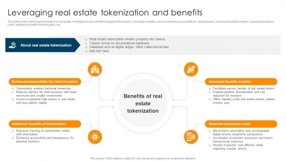 Leveraging Real Estate Tokenization And Benefits Ultimate Guide To Understand Role BCT SS