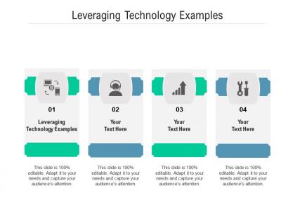 Leveraging technology examples ppt powerpoint presentation infographics structure cpb