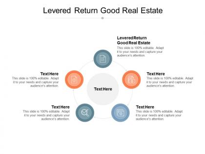 Levered return good real estate ppt powerpoint presentation ideas files cpb