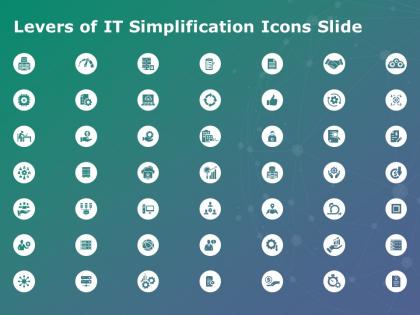 Levers of it simplification icons slide growth h3 ppt powerpoint presentation show format