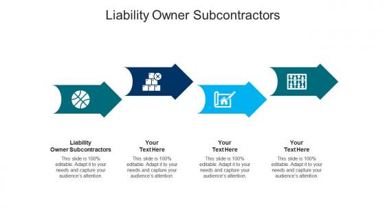 Liability owner subcontractors ppt powerpoint presentation summary templates cpb