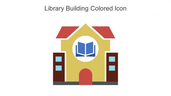 Library Building Colored Icon In Powerpoint Pptx Png And Editable Eps Format