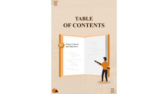 Library Management System Services For Table Of Contents One Pager Sample Example Document